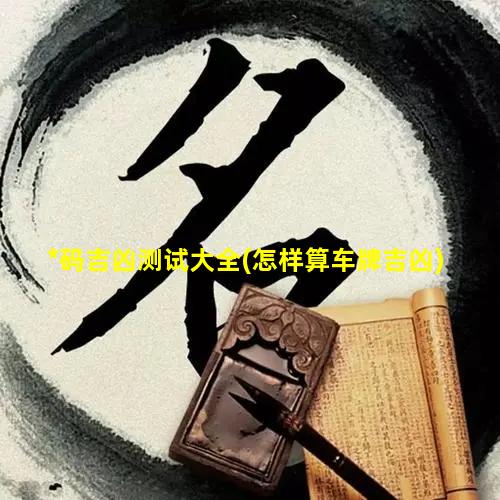 *码吉凶测试大全(怎样算车牌吉凶)