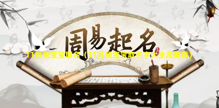 11月兔宝宝取名（11月兔宝宝取名字大全及寓意）