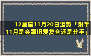 12星座11月20日运势「射手11月是会跟旧爱复合还是分手」