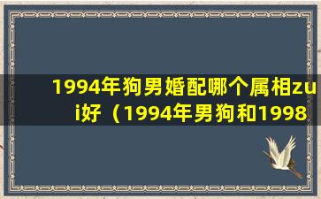 1994年狗男婚配哪个属相zui好（1994年男狗和1998年女虎婚配怎么样）