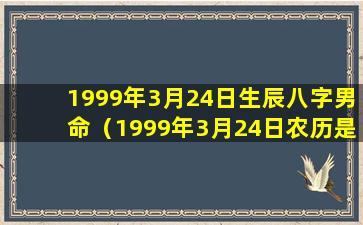 1999年3月24日生辰八字男命（1999年3月24日农历是什么星座）