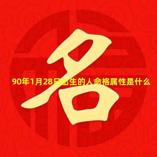 90年1月28日出生的人命格属性是什么