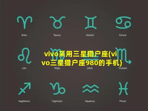 vivo采用三星猎户座(vivo三星猎户座980的手机)