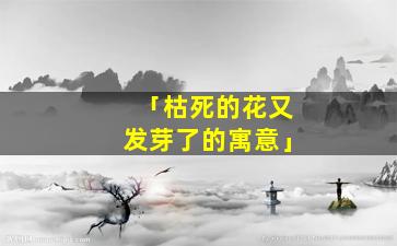 「枯死的花又发芽了的寓意」