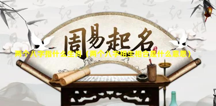 两个八字指什么生肖（两个八字相生相合是什么意思）