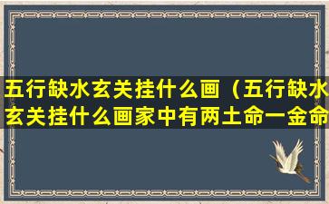 五行缺水玄关挂什么画（五行缺水玄关挂什么画家中有两土命一金命的人好不好）