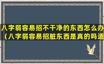 八字弱容易招不干净的东西怎么办（八字弱容易招脏东西是真的吗适合佩戴什么）