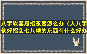 八字软容易招东西怎么办（人八字软好招乱七八糟的东西有什么好办法吗）