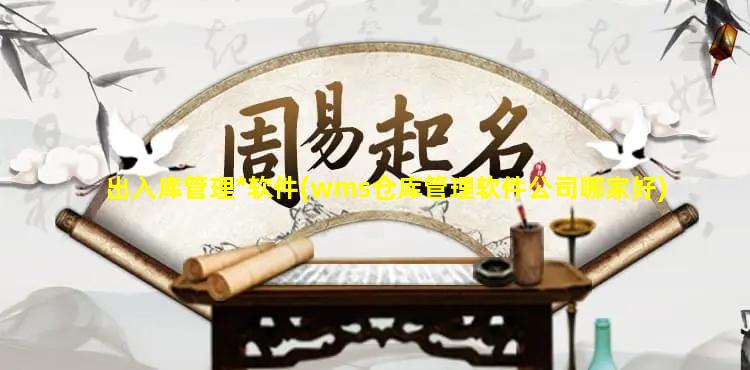 出入库管理*软件(wms仓库管理软件公司哪家好)