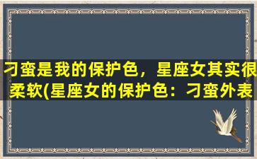 刁蛮是我的保护色，星座女其实很柔软(星座女的保护色：刁蛮外表下蕴藏的柔软)