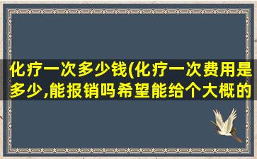 化疗一次多少钱(化疗一次费用是多少,能报销吗希望能给个大概的数字,谢谢)