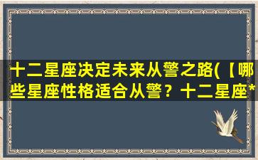 十二星座决定未来从警之路(【哪些星座性格适合从警？十二星座*星座大揭秘】)