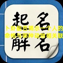 卜卦能否揭示一个人的命格与哪种动物相关联