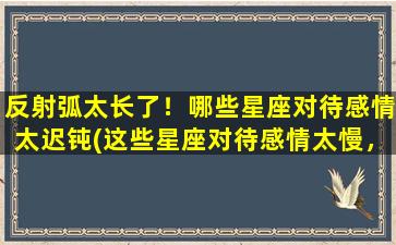 反射弧太长了！哪些星座对待感情太迟钝(这些星座对待感情太慢，犹豫不决，反射弧太长，你是其中之一吗)