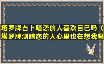 塔罗牌占卜暗恋的人喜欢自己吗（塔罗牌测暗恋的人心里也在想我吗准到爆）