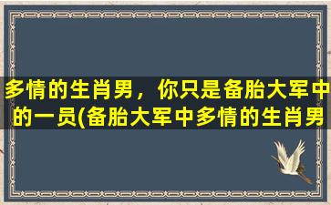 多情的生肖男，你只是备胎大军中的一员(备胎大军中多情的生肖男)