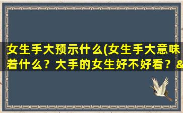 女生手大预示什么(女生手大意味着什么？大手的女生好不好看？——不得不看！)