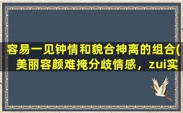 容易一见钟情和貌合神离的组合(美丽容颜难掩分歧情感，zui实用的情感处理技巧揭秘)