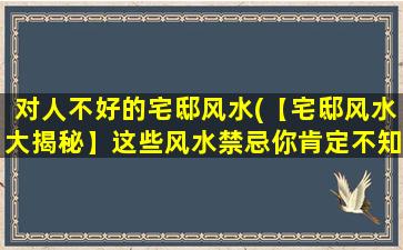 对人不好的宅邸风水(【宅邸风水大揭秘】这些风水禁忌你肯定不知道！)