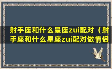 射手座和什么星座zui配对（射手座和什么星座zui配对做情侣）