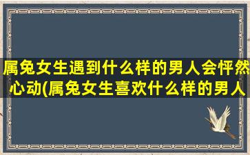 属兔女生遇到什么样的男人会怦然心动(属兔女生喜欢什么样的男人？这些优秀特质会让她们怦然心动！)