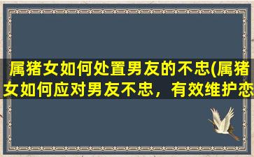 属猪女如何处置男友的不忠(属猪女如何应对男友不忠，有效维护恋爱关系？)