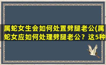 属蛇女生会如何处置劈腿老公(属蛇女应如何处理劈腿老公？这5种方法可行！)