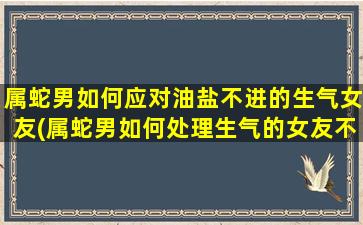 属蛇男如何应对油盐不进的生气女友(属蛇男如何处理生气的女友不愿进食的情况？)