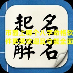 市面上哪个八字命格软件更受欢迎且功能全面