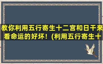 教你利用五行寄生十二宫和日干来看命运的好坏！(利用五行寄生十二宫和日干看命运好坏，轻松掌握你的未来！)