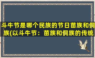 斗牛节是哪个民族的节日苗族和侗族(以斗牛节：苗族和侗族的传统节日庆典)