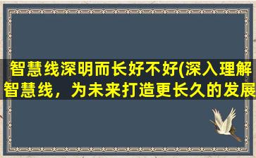 智慧线深明而长好不好(深入理解智慧线，为未来打造更长久的发展！)