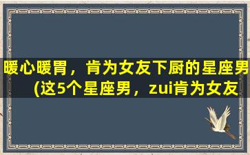 暖心暖胃，肯为女友下厨的星座男(这5个星座男，zui肯为女友下厨，开启暖心暖胃模式！)