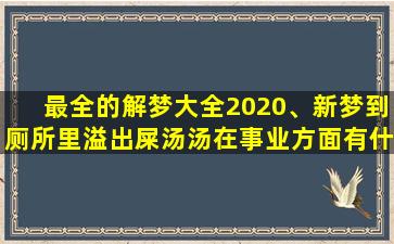 最全的解梦大全2020、新梦到厕所里溢出屎汤汤在事业方面有什么征兆_17house