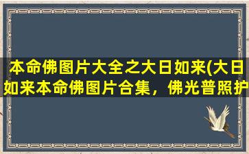 本命佛图片大全之大日如来(大日如来本命佛图片合集，佛光普照护佑众生，祈愿生命*吉祥。)