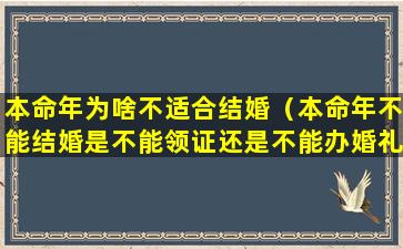 本命年为啥不适合结婚（本命年不能结婚是不能领证还是不能办婚礼）