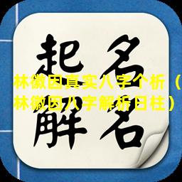 林徽因真实八字个析（林徽因八字解析日柱）