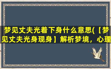 梦见丈夫光着下身什么意思(【梦见丈夫光身现身】解析梦境，心理暗示大揭秘！)