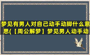 梦见有男人对自己动手动脚什么意思(【周公解梦】梦见男人动手动脚，含*析！)