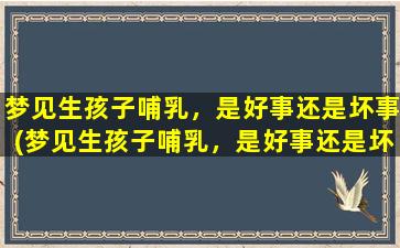 梦见生孩子哺乳，是好事还是坏事(梦见生孩子哺乳，是好事还是坏事？解梦大揭秘！)