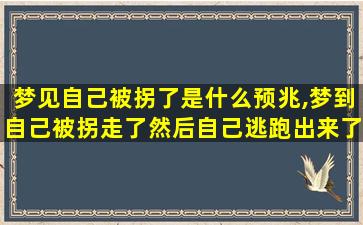 梦见自己被拐了是什么预兆,梦到自己被拐走了然后自己逃跑出来了