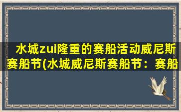 水城zui隆重的赛船活动威尼斯赛船节(水城威尼斯赛船节：赛船活动盛宴！)