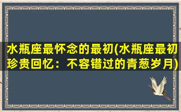 水瓶座最怀念的最初(水瓶座最初珍贵回忆：不容错过的青葱岁月)