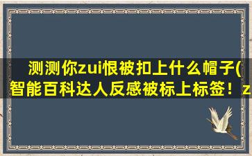 测测你zui恨被扣上什么帽子(智能百科达人反感被标上标签！zui讨厌被妖魔化的人情绪分析)