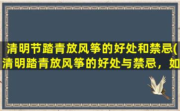 清明节踏青放风筝的好处和禁忌(清明踏青放风筝的好处与禁忌，如何玩才健康？)