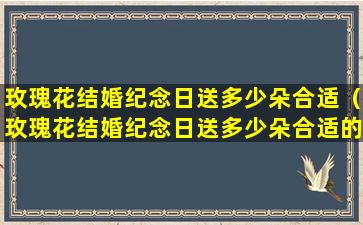 玫瑰花结婚纪念日送多少朵合适（玫瑰花结婚纪念日送多少朵合适的）