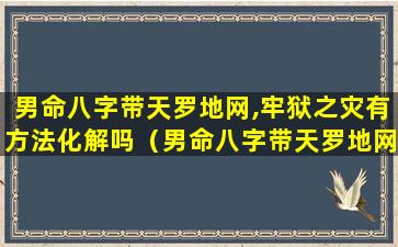 男命八字带天罗地网,牢狱之灾有方法化解吗（男命八字带天罗地网,牢狱之灾有方法化解吗）