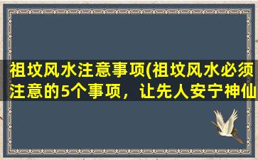 祖坟风水注意事项(祖坟风水必须注意的5个事项，让先人安宁神仙在侧)