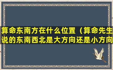 算命东南方在什么位置（算命先生说的东南西北是大方向还是小方向）