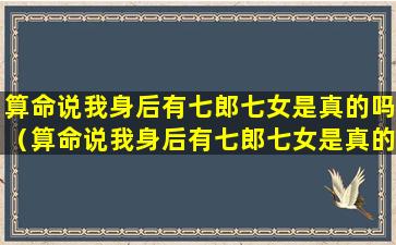 算命说我身后有七郎七女是真的吗（算命说我身后有七郎七女是真的吗还是假的）